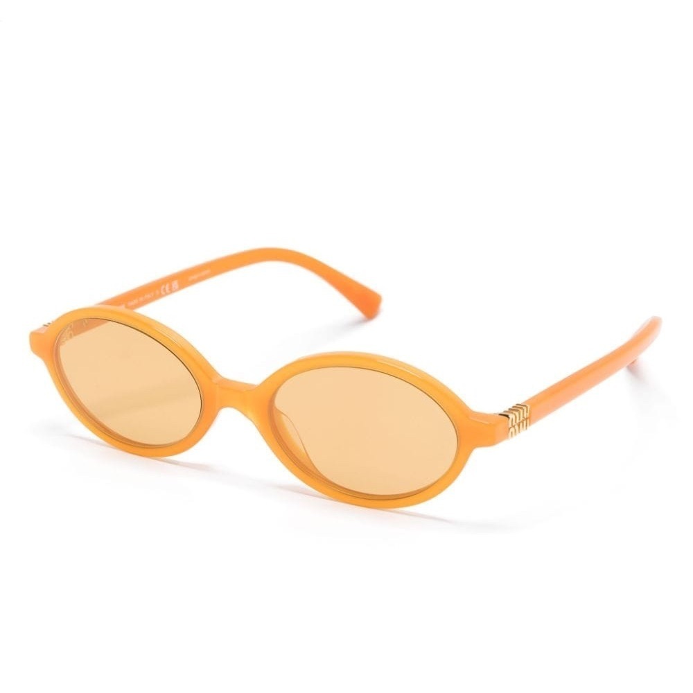 NWT Miu Miu oval orange sunglasses - Picture 2 of 8
